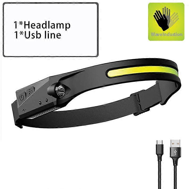 2400mAh 1000000LM Mini COB LED Flashlight with Cross Sensor USB aste Sauna Lamp Work Riding Fishing Lamp Iodine Flash Lantern