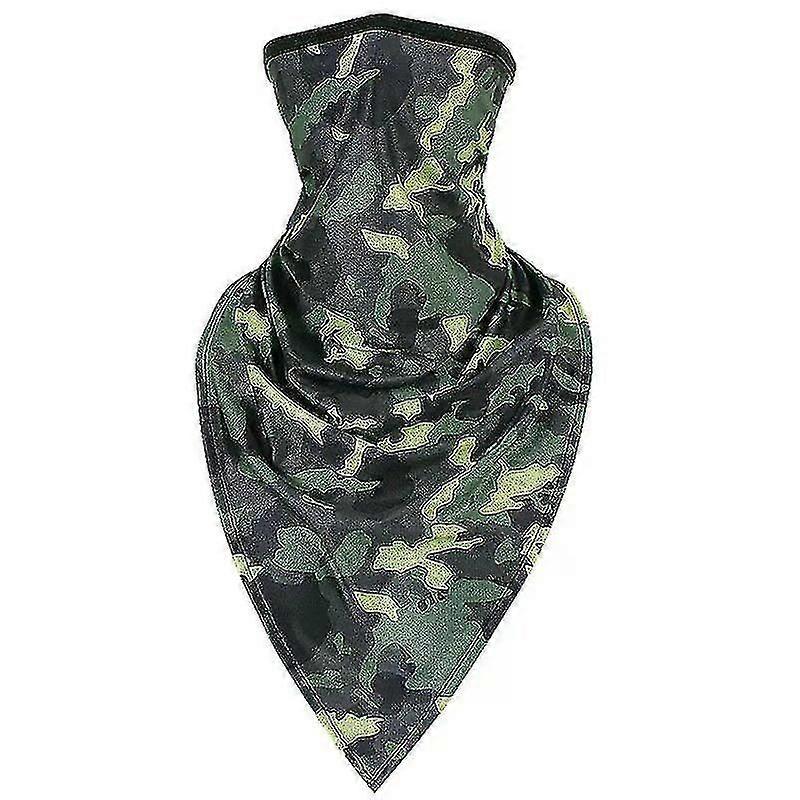 Tactical Summer Camo Headband Triangle Face Windproof Thin Wrap Scarf Neck Gaiter Cover