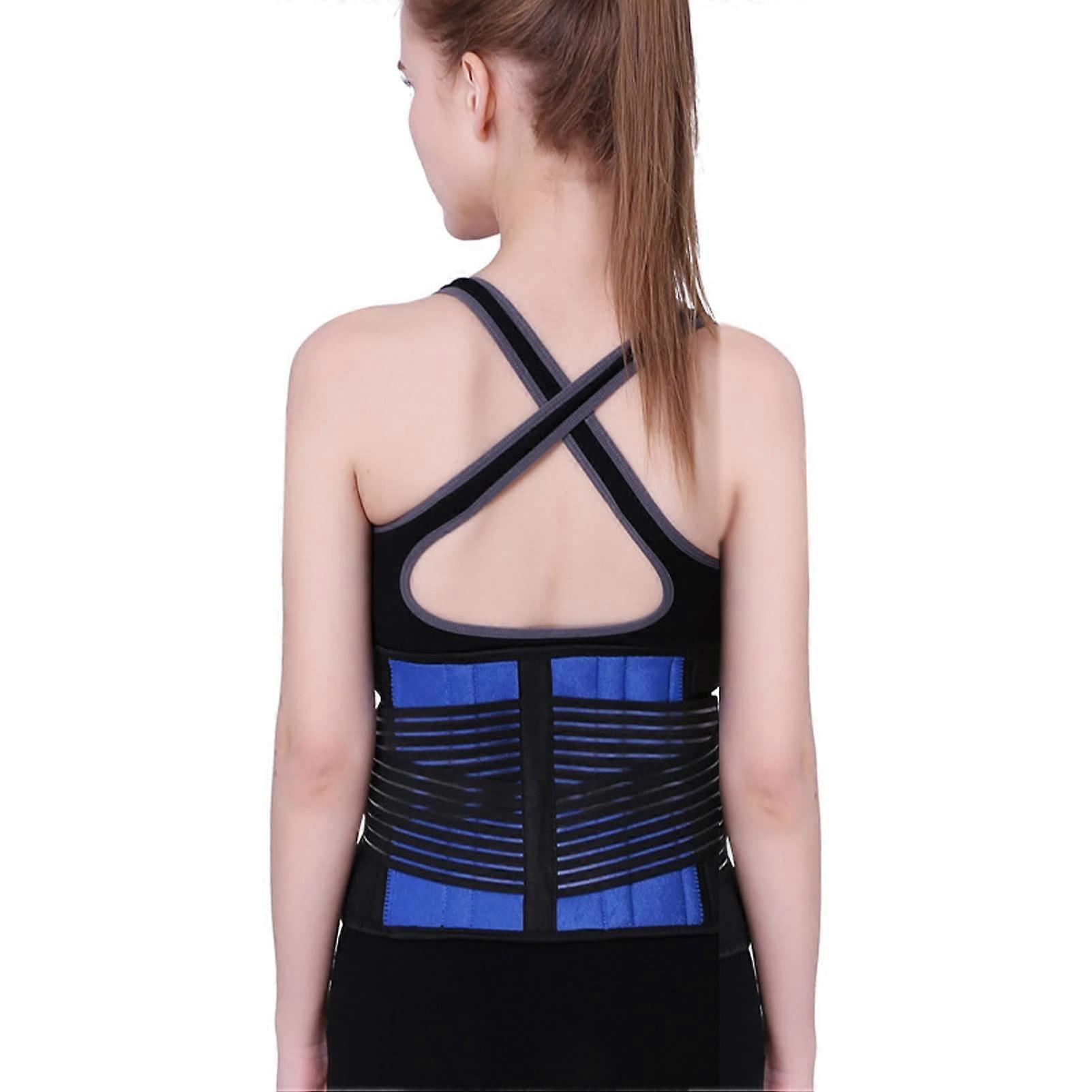 Lumbar Back Support Belt Lumbar Brace Adjustable Trainer Straps for Lower Back Core Support