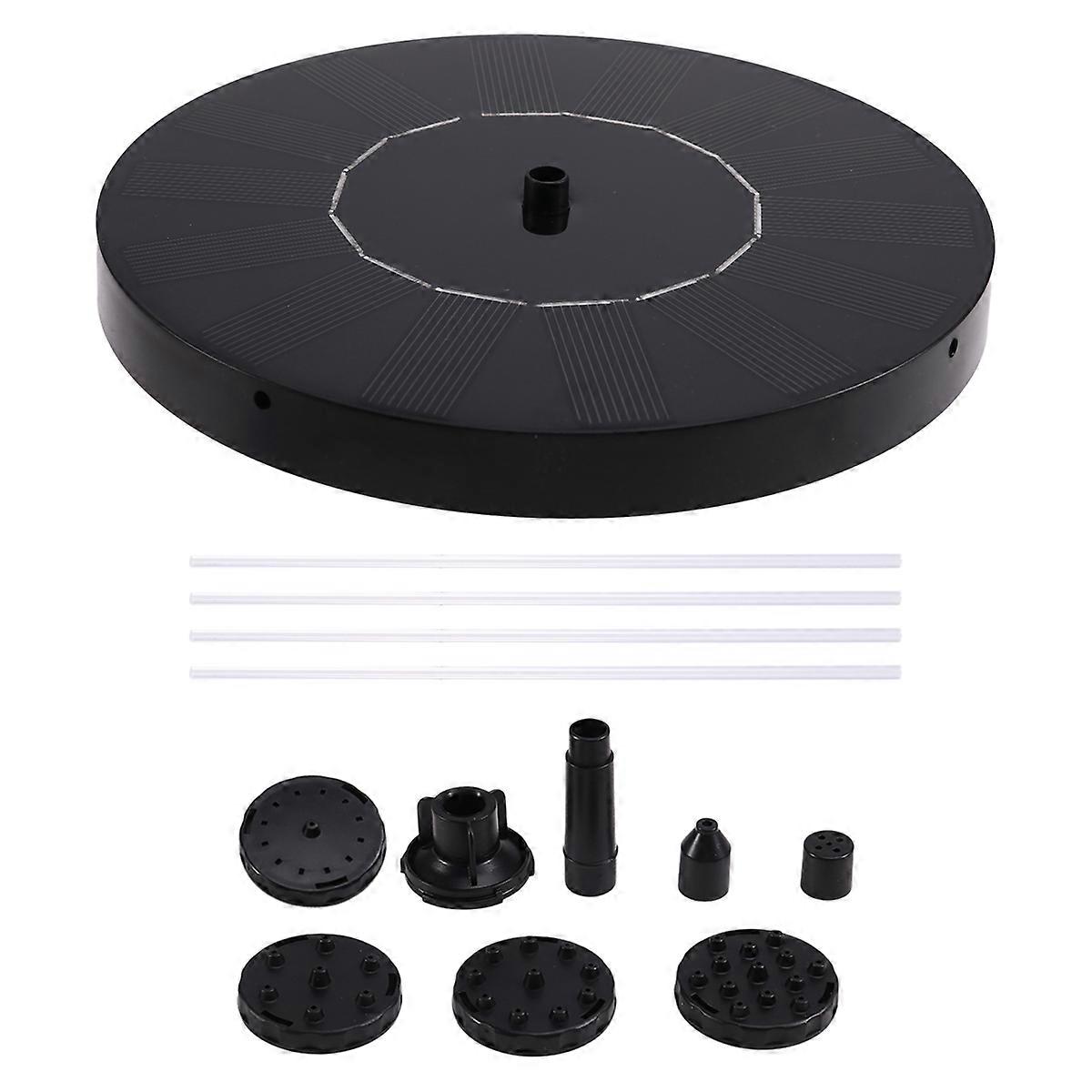 Solcellsdriven fågelbadsfontänpump, 1,5 W solcellsdriven vattenfontänpump för utomhusbruk