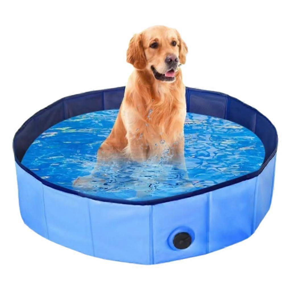 Folding Dog Bath Pool for Small Medium Large Dogs and Cats, Durable Wading Tub, Portable Outdoor Pet Pool