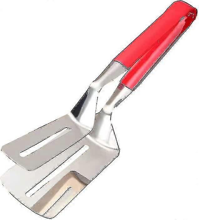 Steak Clamp, Anti-scal Ouble Sie Tongs, 11" Multifunctional Stainless Steel Foo Flip Shovel Clamp For Steak Brea Burger Fish Etc