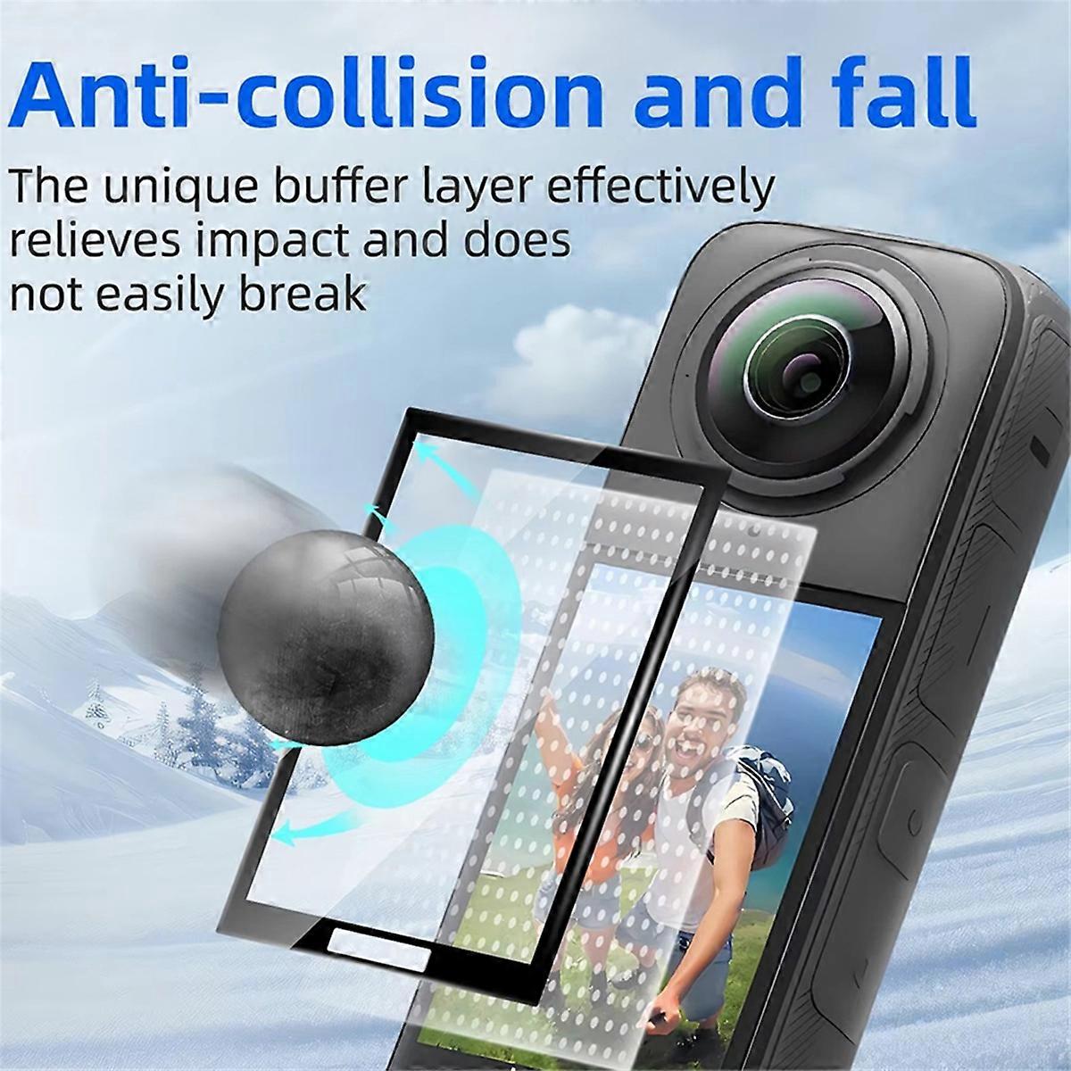 For X5 Camera Accessories 2-in-1 Optical Glass Lens Guards & HD Full Coverage Screen Protector Kit