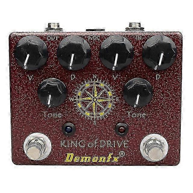 demonfx analog man effect king of drive guitar effect pedal accessories king of tone overdrive stomp analog based on