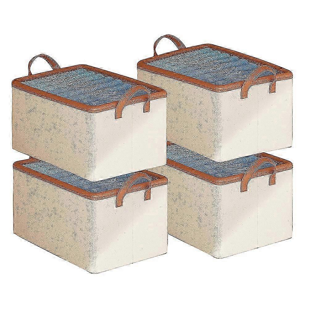 Closet Clothes Organizer Fabric Storage Box Stackable Storage Basket