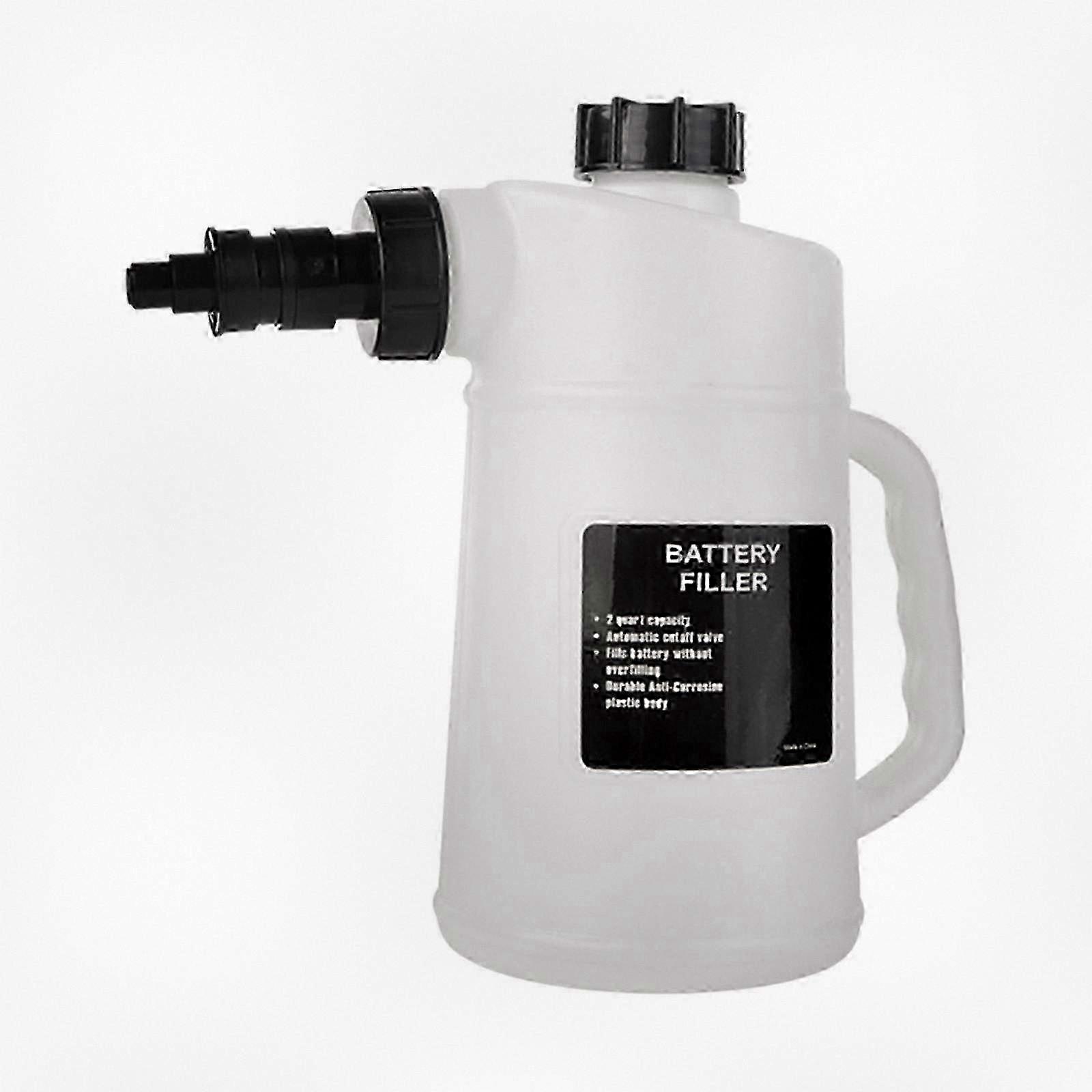 Automobile Battery Water Filling Jug 2L for Servicing, Distilled Water Dispenser for Battery Filling System Suitable for Trucks, Cars, and R