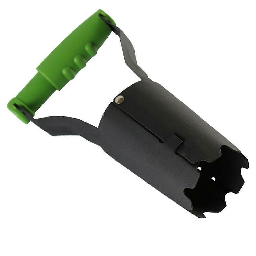 pcs Green Stainless Steel Bulb Planter, Spring Handle and Depth Scale Bulb Planting Tool