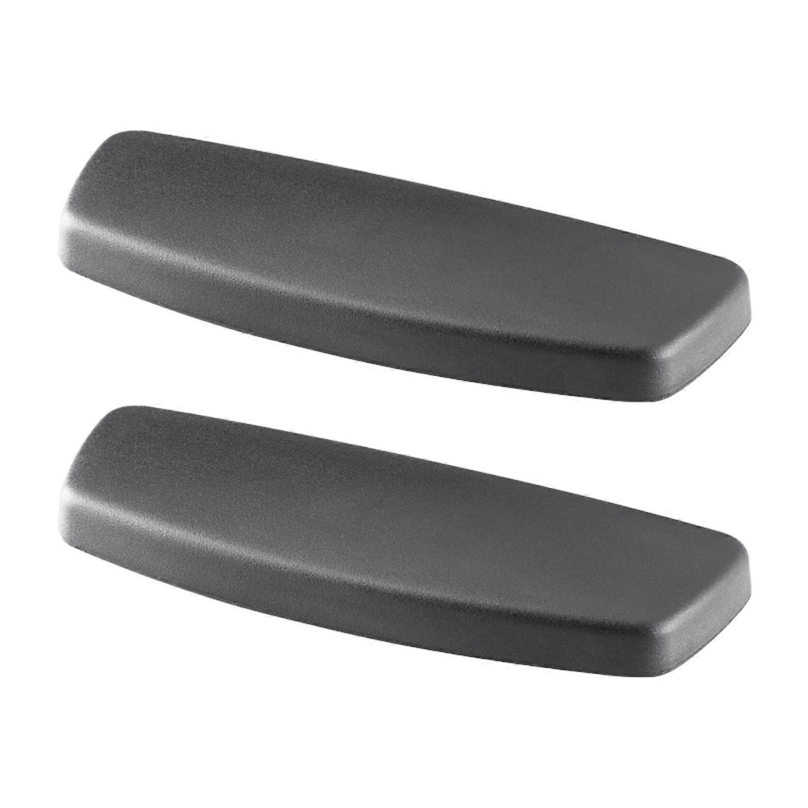 Office Chair Armrest Replacement Pads Caps Mesh Computer Chair Parts Accessory Mounting Holes 4inch Sturdy 1 Pair Leather (Style a)