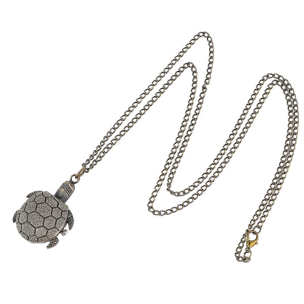 Vintage Tortoise Shell Pocket Watch for Men – Retro Chain Quartz Watch with Elegant Design and Durable Material for Fashion and Decoration