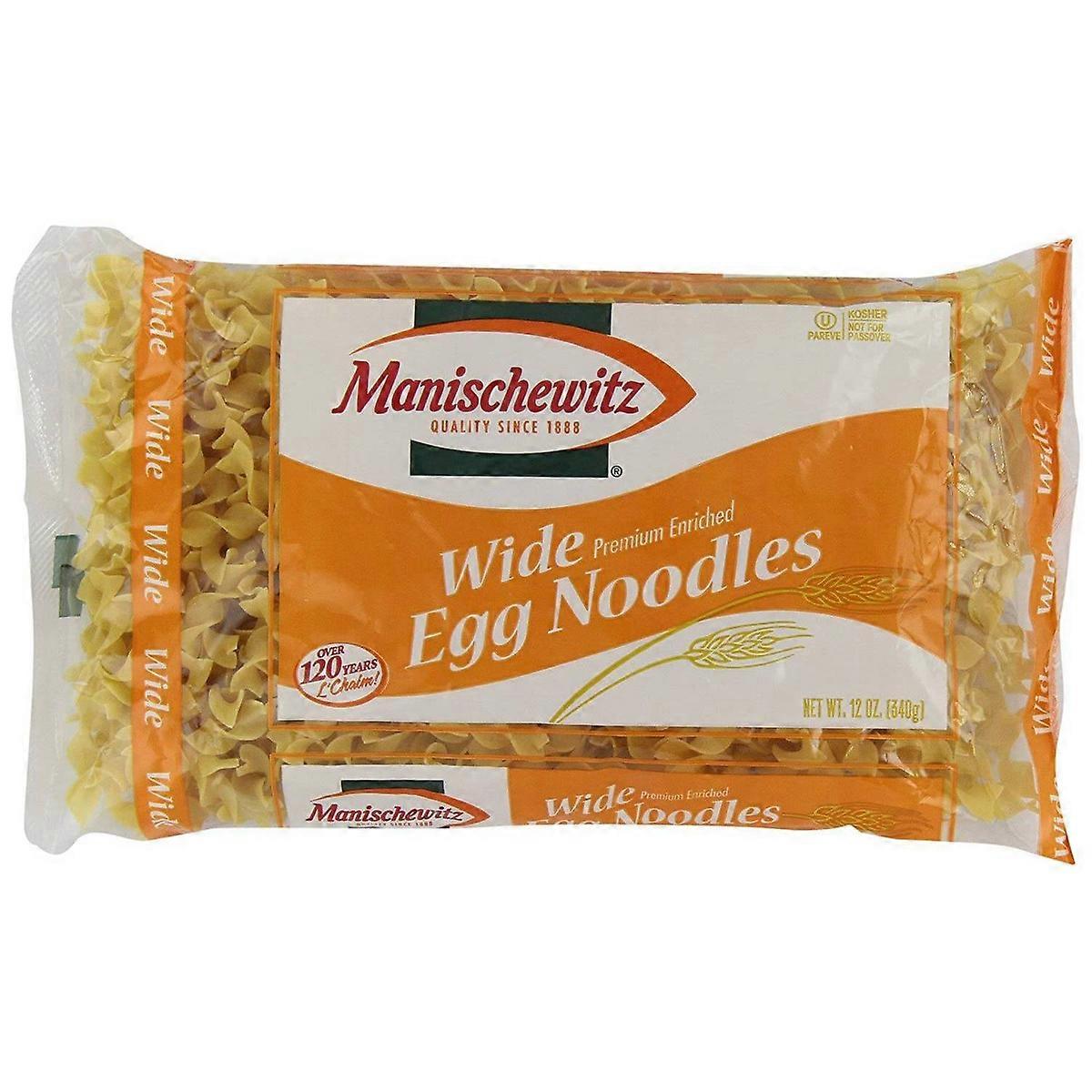Manischewitz 宽鸡蛋面 - 12 盎司