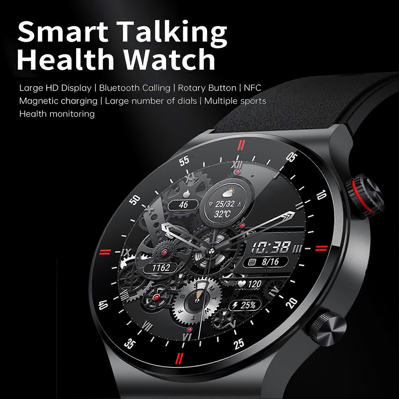 QW33 1.28 Inch Smartwatch IP67 Waterproof Fitness Tracker BT5.1 Compatible with Android iOS