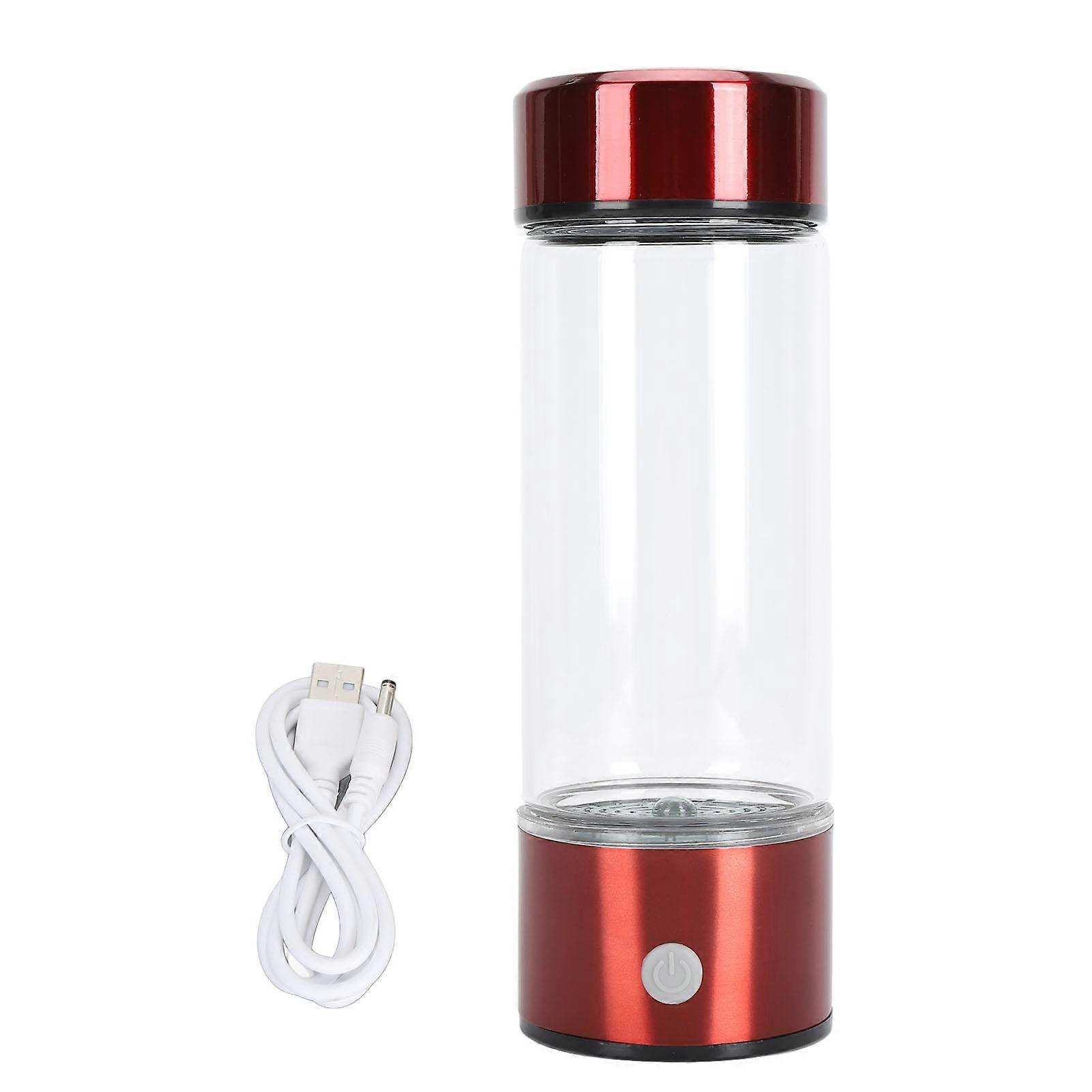 Hydrogen Water Bottle Generator with SPE PEM Technology Water Ionizer Portable Rechargeable Quick Electrolysis Hydrogen Rich Water Cup 420ml
