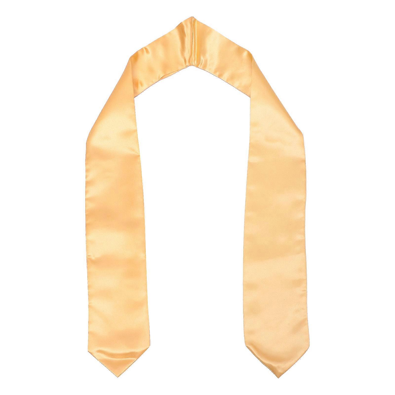 1Pc Unisex Solid Graduation Stole Sash Bachelor Apparel Graduation Accessory