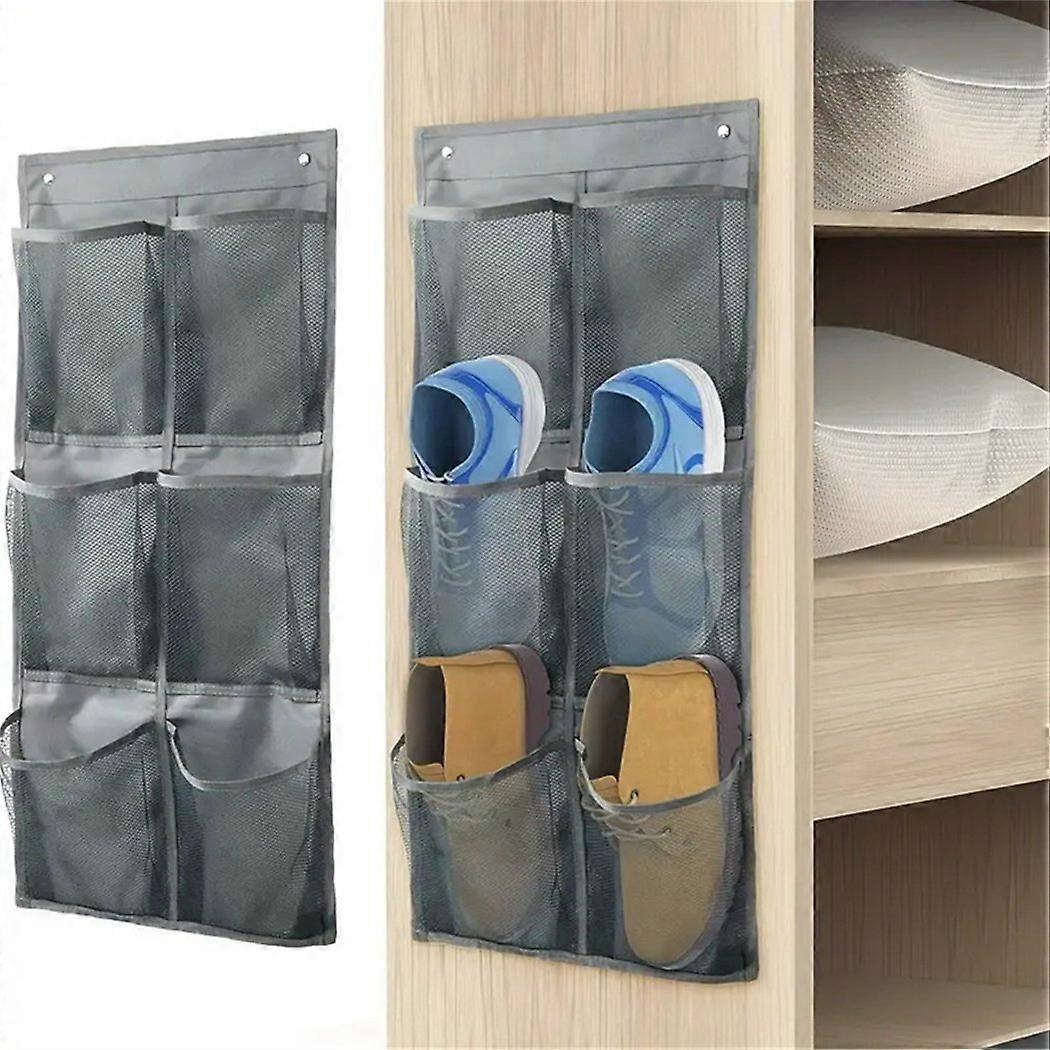 1 wall mounted shoe bag, space saving, home storage, shoe organization