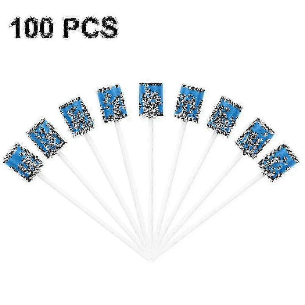 100 Esponjas Bucales Estériles para el Cuidado Dental - Azul