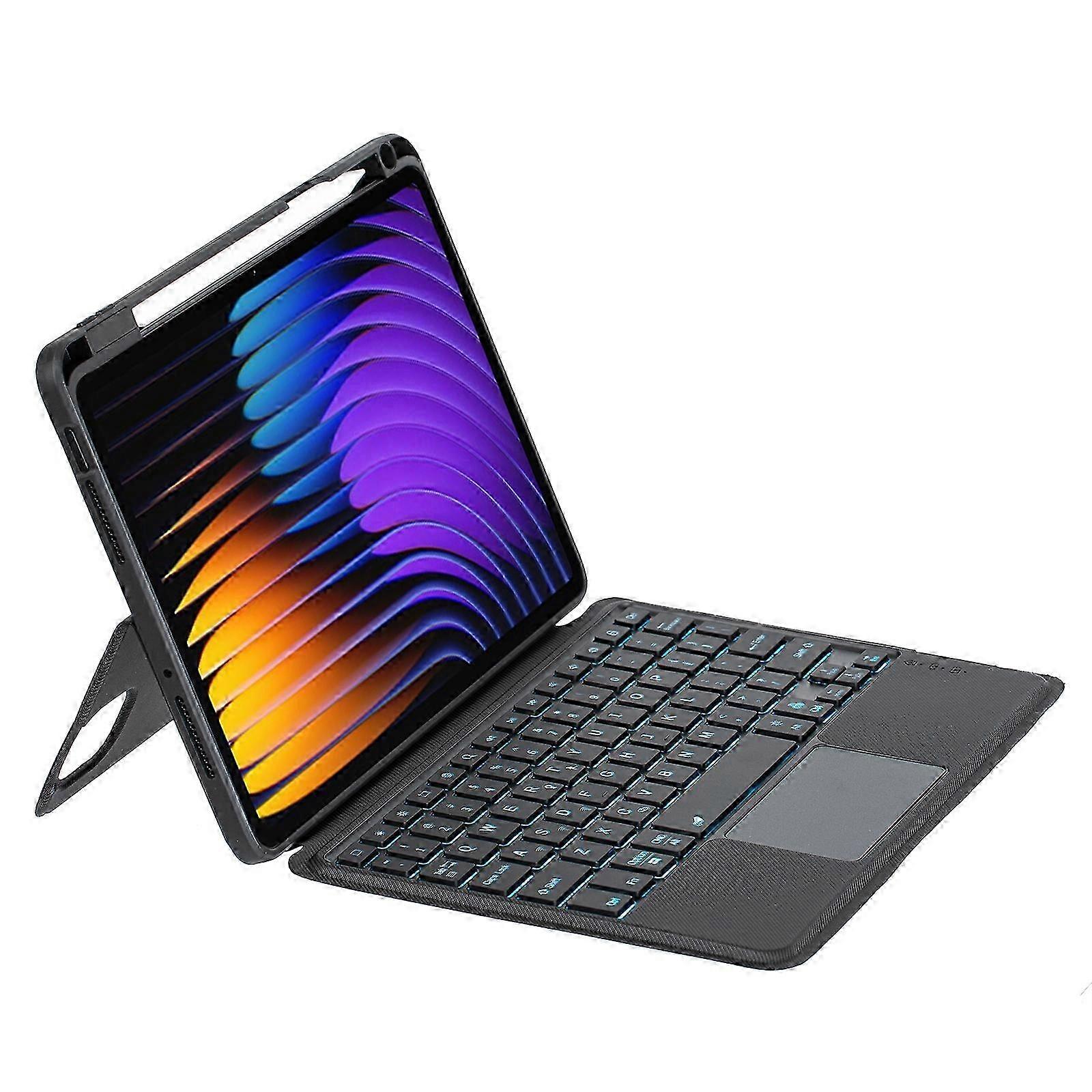 Detachable Backlit Bluetooth Keyboard Leather Case with Touchpad 2025