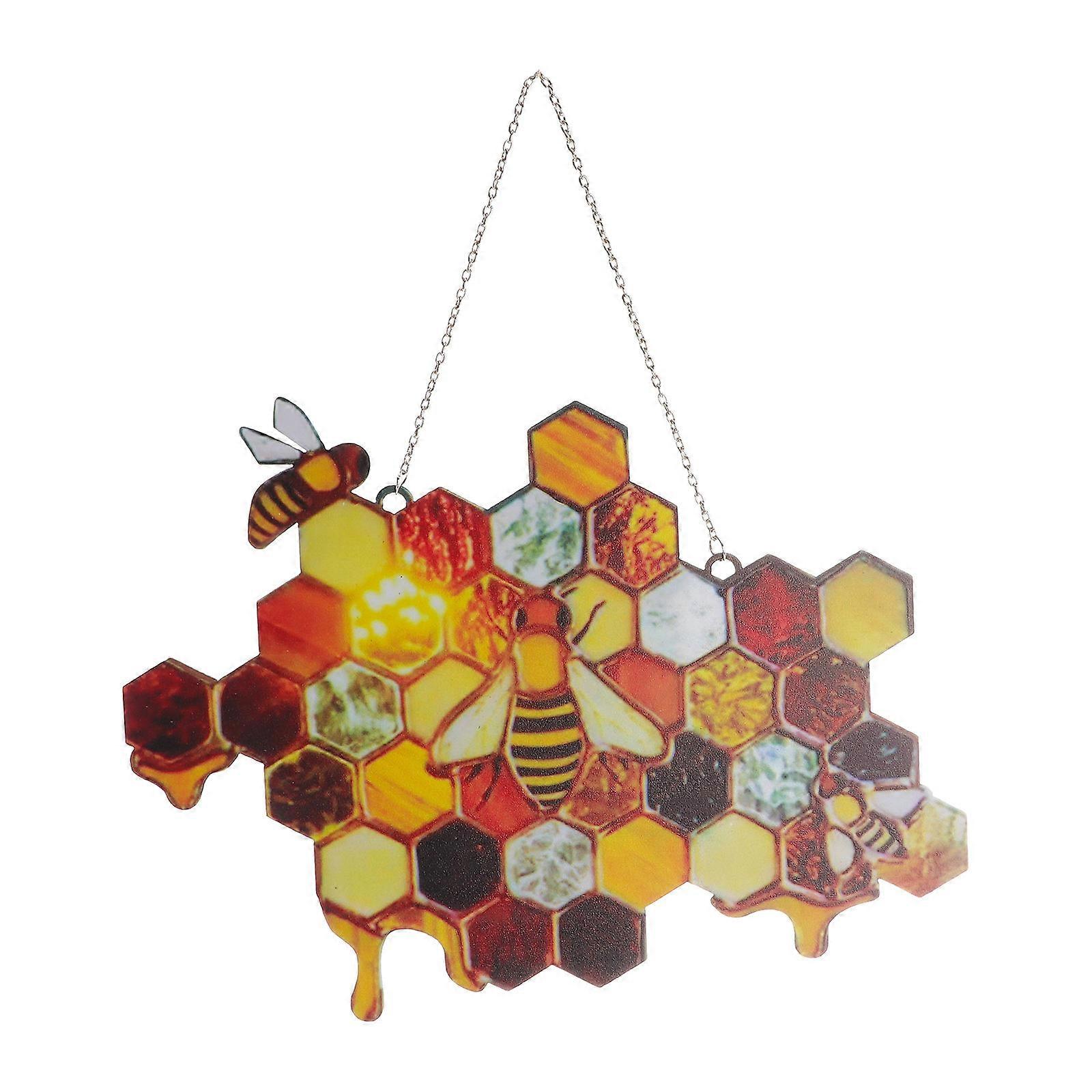 Creative Acrylic Bee Wall Hanging Ornament 1 Set Accessories