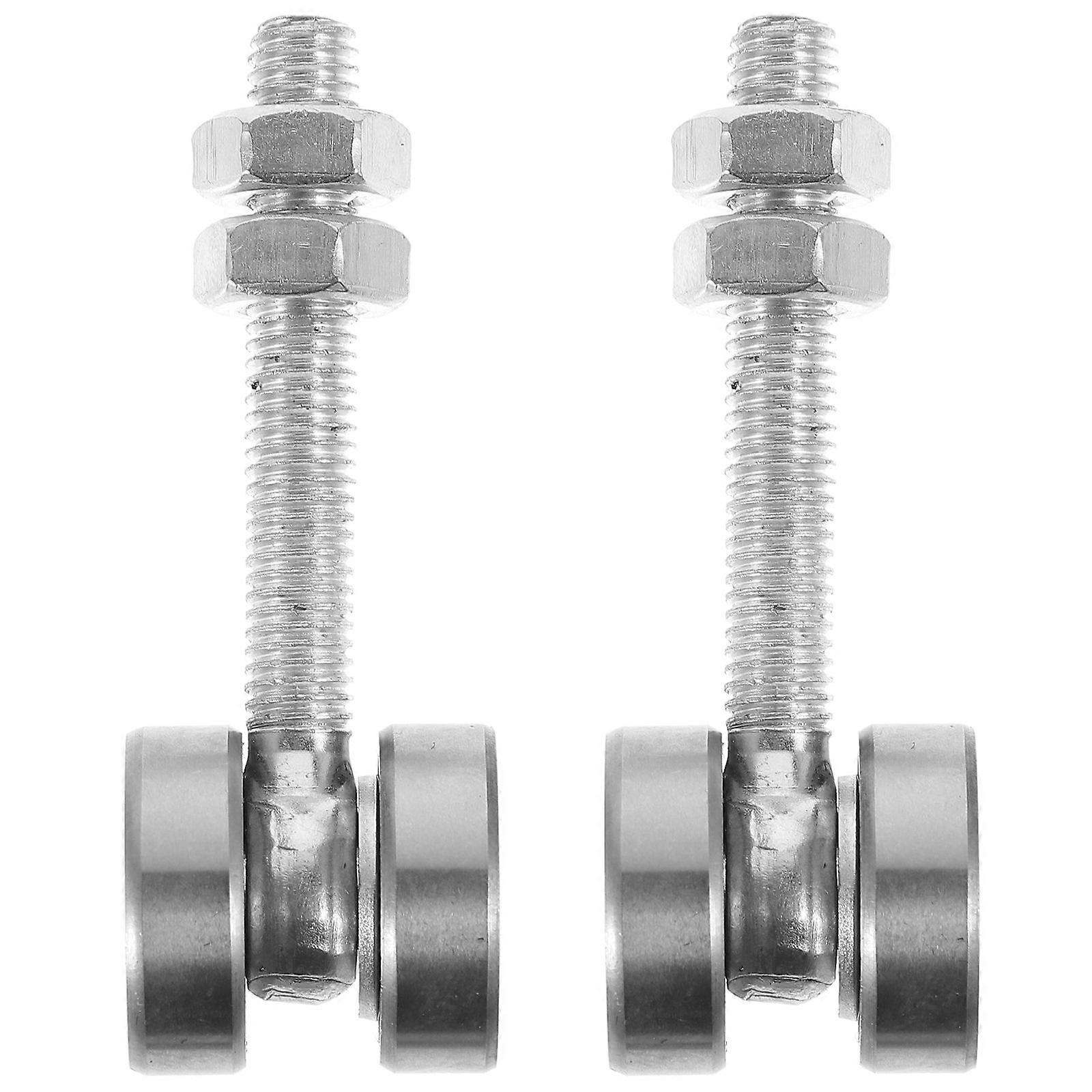 2pcs Replacement 2 Wheel Trolley Assembly Bearing Roller Strut Channel Trolley