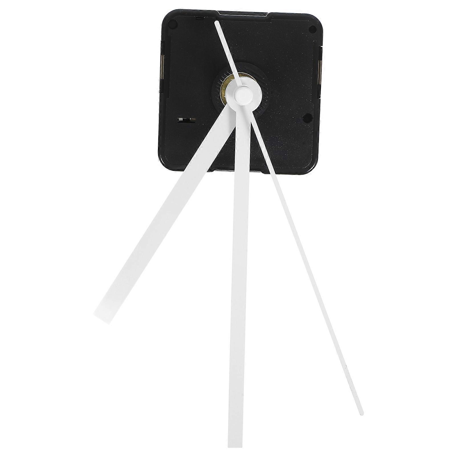 Silent Clock Movement Kit for DIY Replacement – Durable White Straight Hands, Easy Installation, Accurate Timekeeping for Home and Office