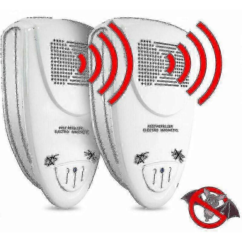2 Pack Ultrasonic Bat Repeller - Bli kvitt flaggermus i 72 timer