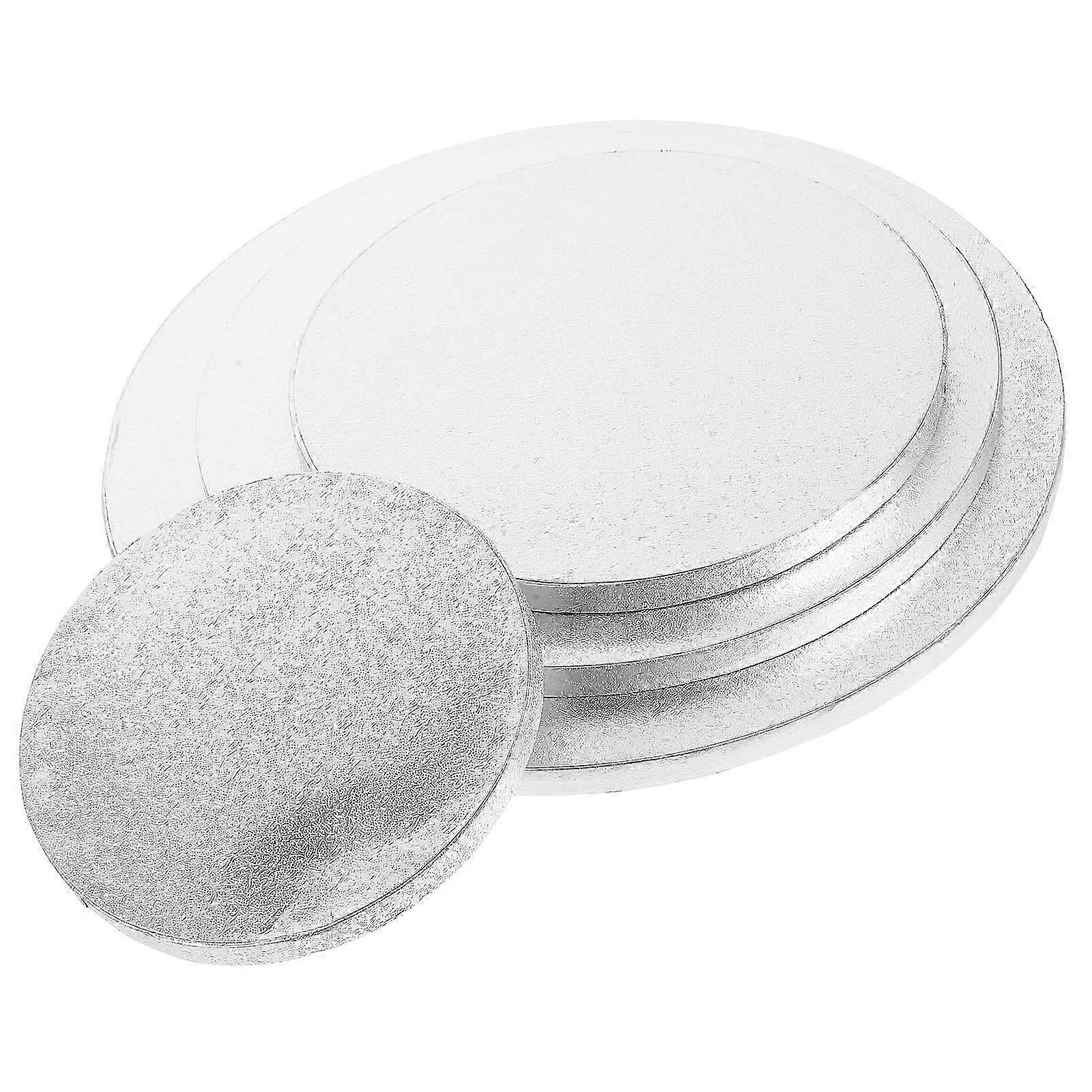 4pcs Silver Cake Boards 30x30cm Round Party Base