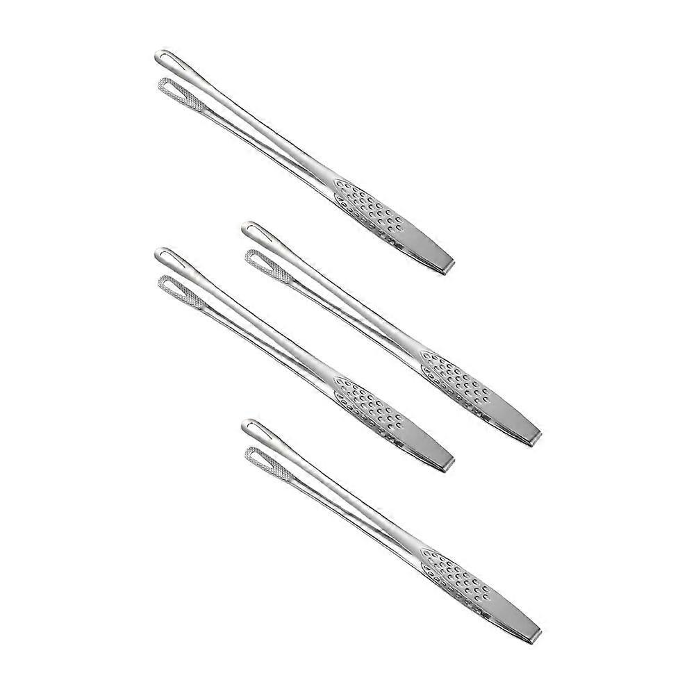 Kitchen Barbecue Tongs Rust-Resistant 4Pcs Daily Use In Families Easy To Clean