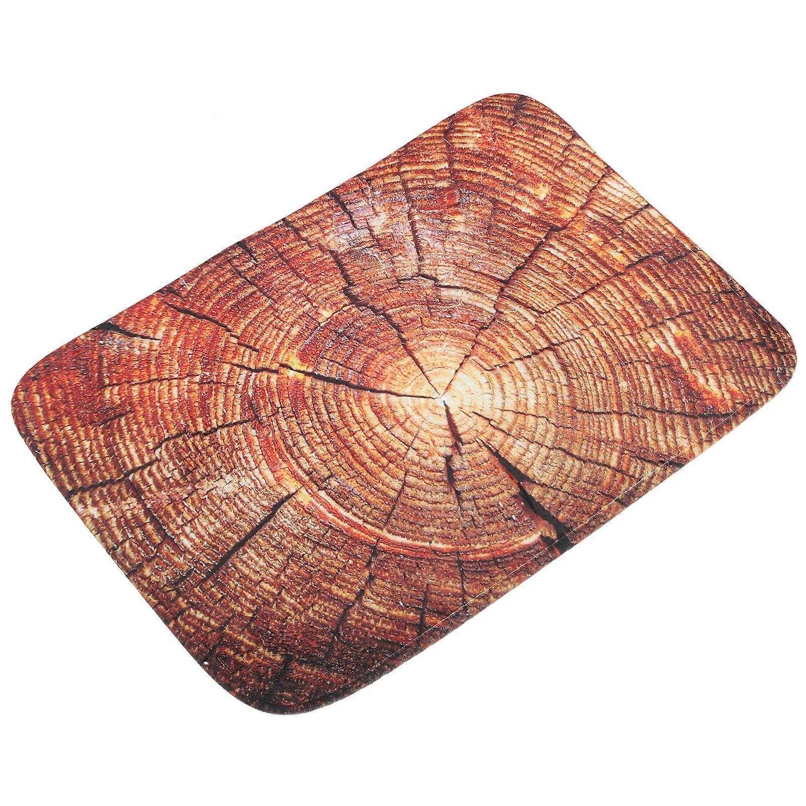 Bathroom Mats Waterproof Non-skid PVC Light Brown 60x40cm 1Pack