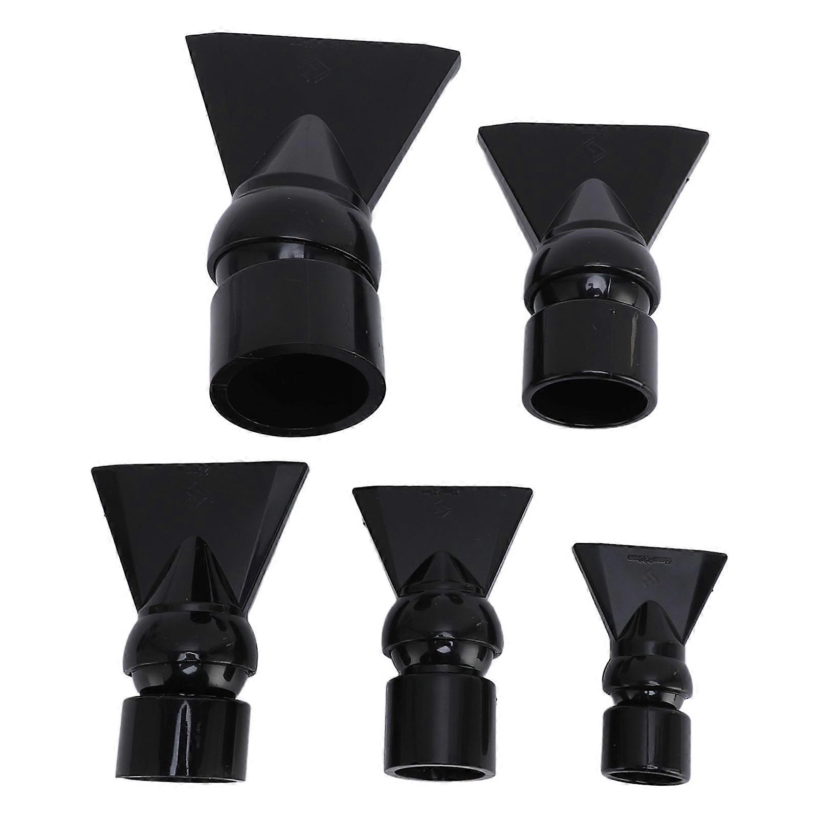5 Pcs Aquarium Duckbill Nozzles, Heavy Duty Plastic, Prevent Rapid Water Flow, Aquarium Water Outlet, Duckbill Flat Nozzle, Black Plumbing Fitting