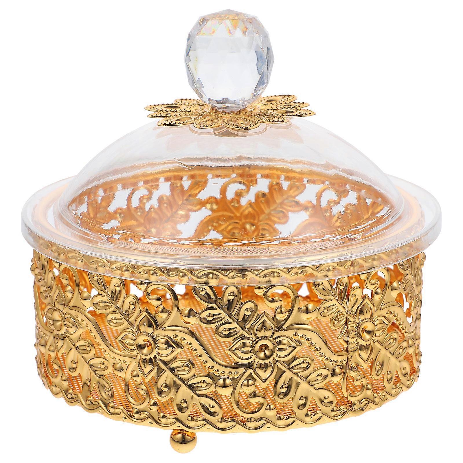 Condiment Jars Spice Jar Vintage Kitchen Decor Round with Hollow Design 12.20X12.20X8.50CM Food Storage 1Pcs