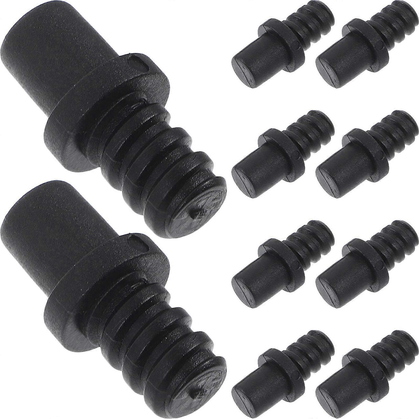 10pcs Toilet Brush Handle Adapter with Threaded Tips – Durable, Easy to Install Connectors for Seamless Repair and Use