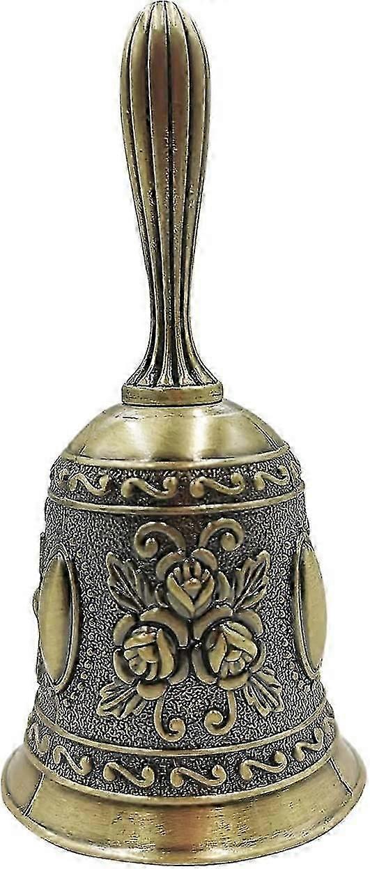 Retro Bronze Hand Bell - Antique Brass Wedding Bells