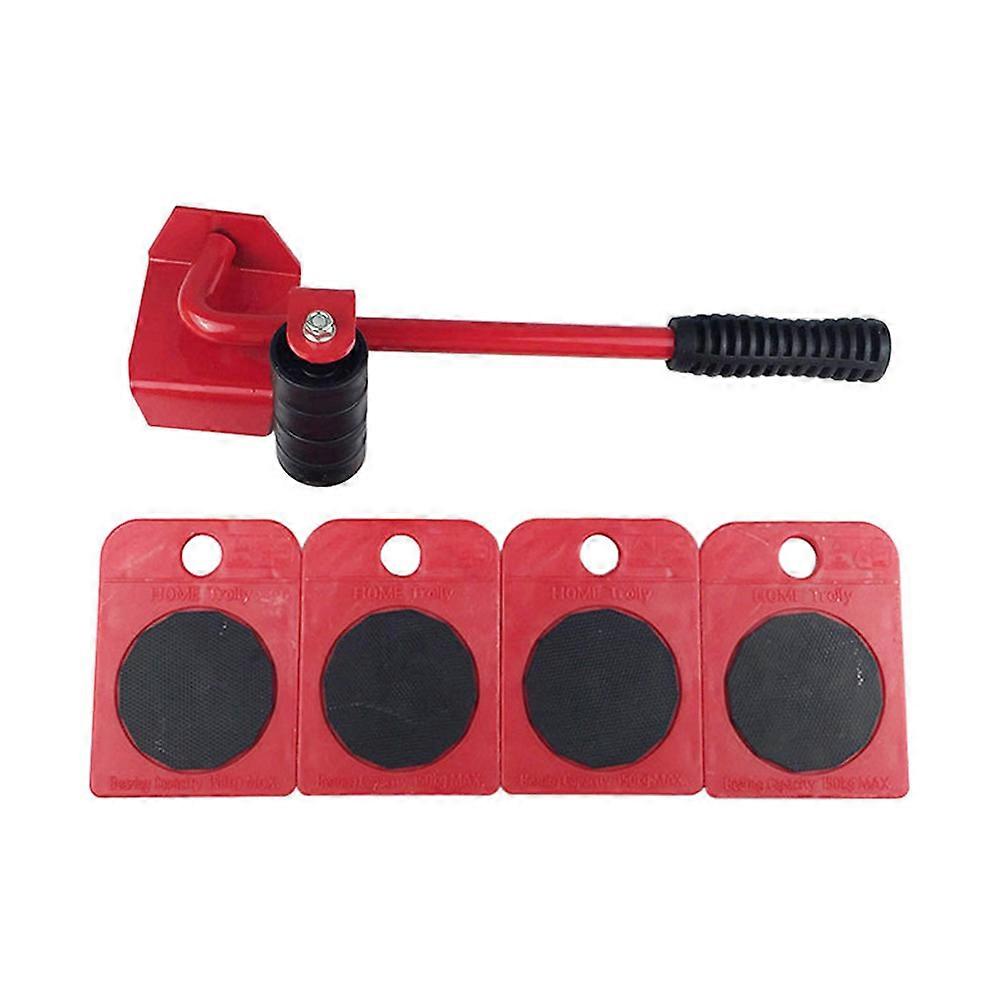 Furniture Moving Kit Sliding Tool for Heavy Furniture Red 5Pcs