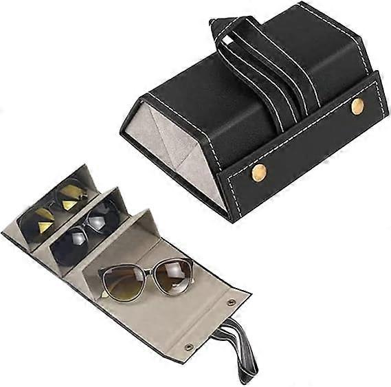 1 PC glasses case with compartments, foldable