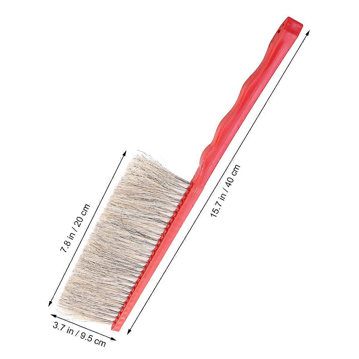 Beekeeping Brushes Red Plastic and Horse-Hair for Beekeeping 1Pack