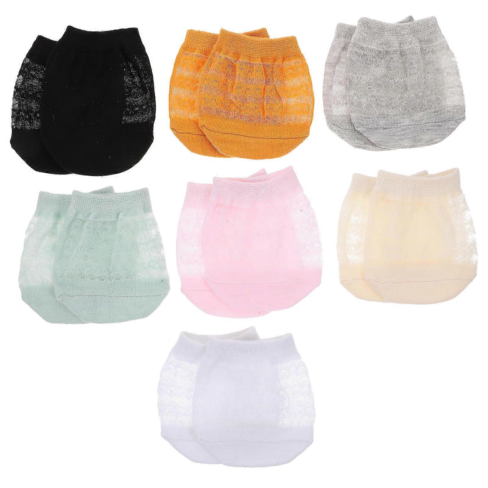 Invisible Half Palm Socks 14pcs   Slip On Forefoot Socks for Canvas & Running Shoes, Comfortable Ergonomic Design