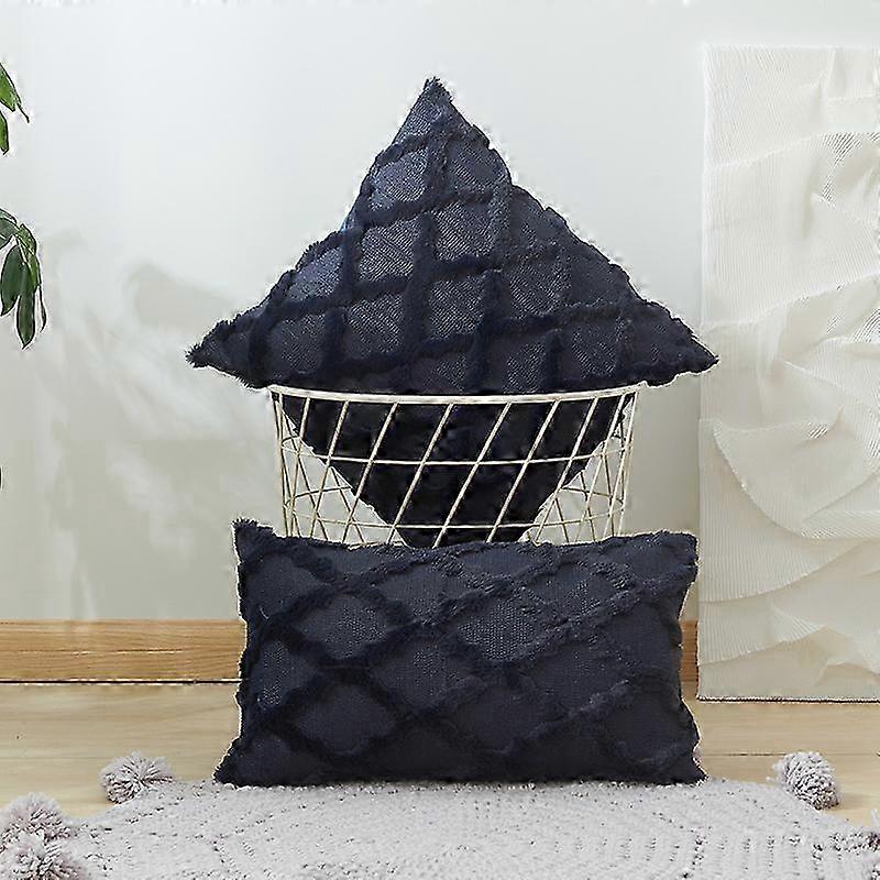 Geometric Plush Pillow Covers - Trendy Enhancements for Your Bedding Collection