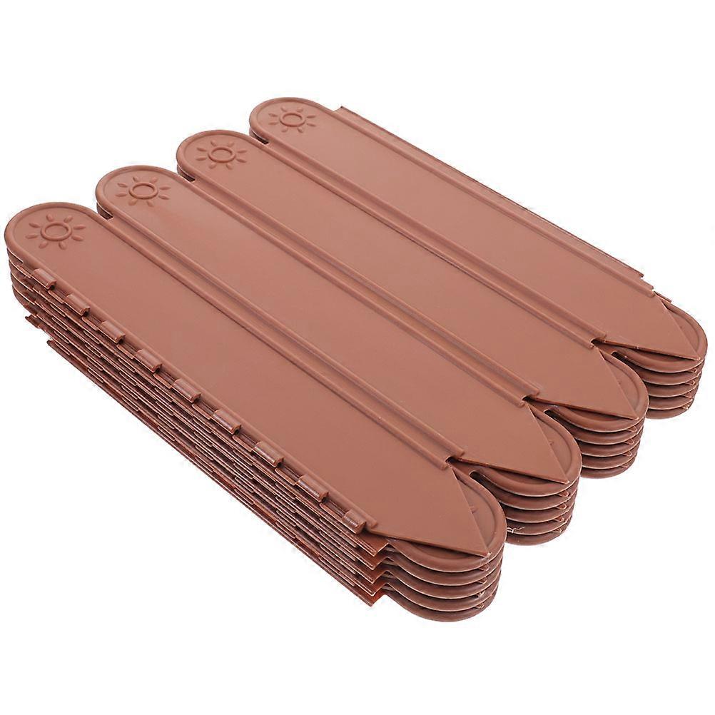 Plastic Garden Edging Fence Edging Decorative Rectangular 1 Set