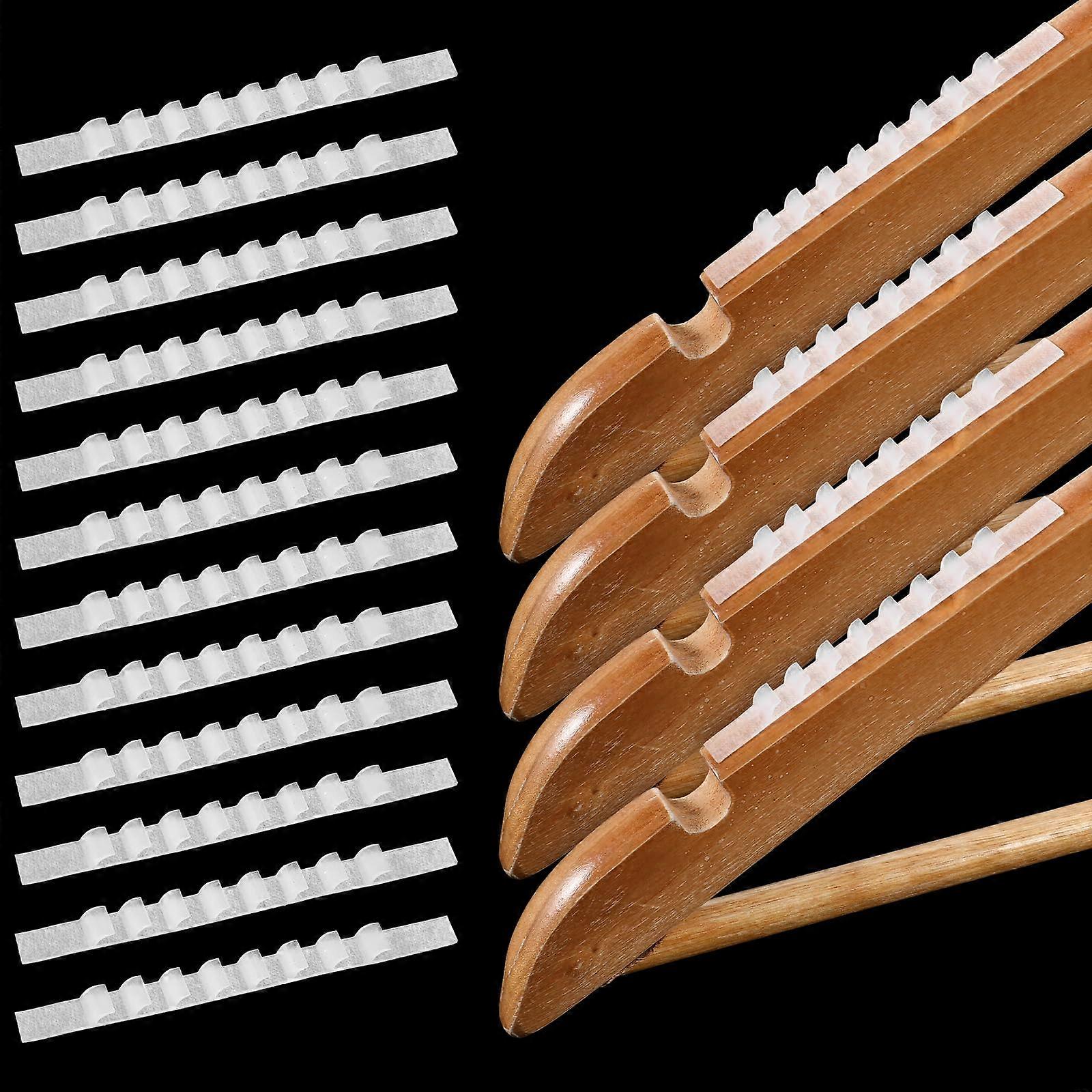 Self-Adhesive Hangers Pack Of 100 Non-Slip Strips Silicone Transparent Strips For Hangers Pads Handles