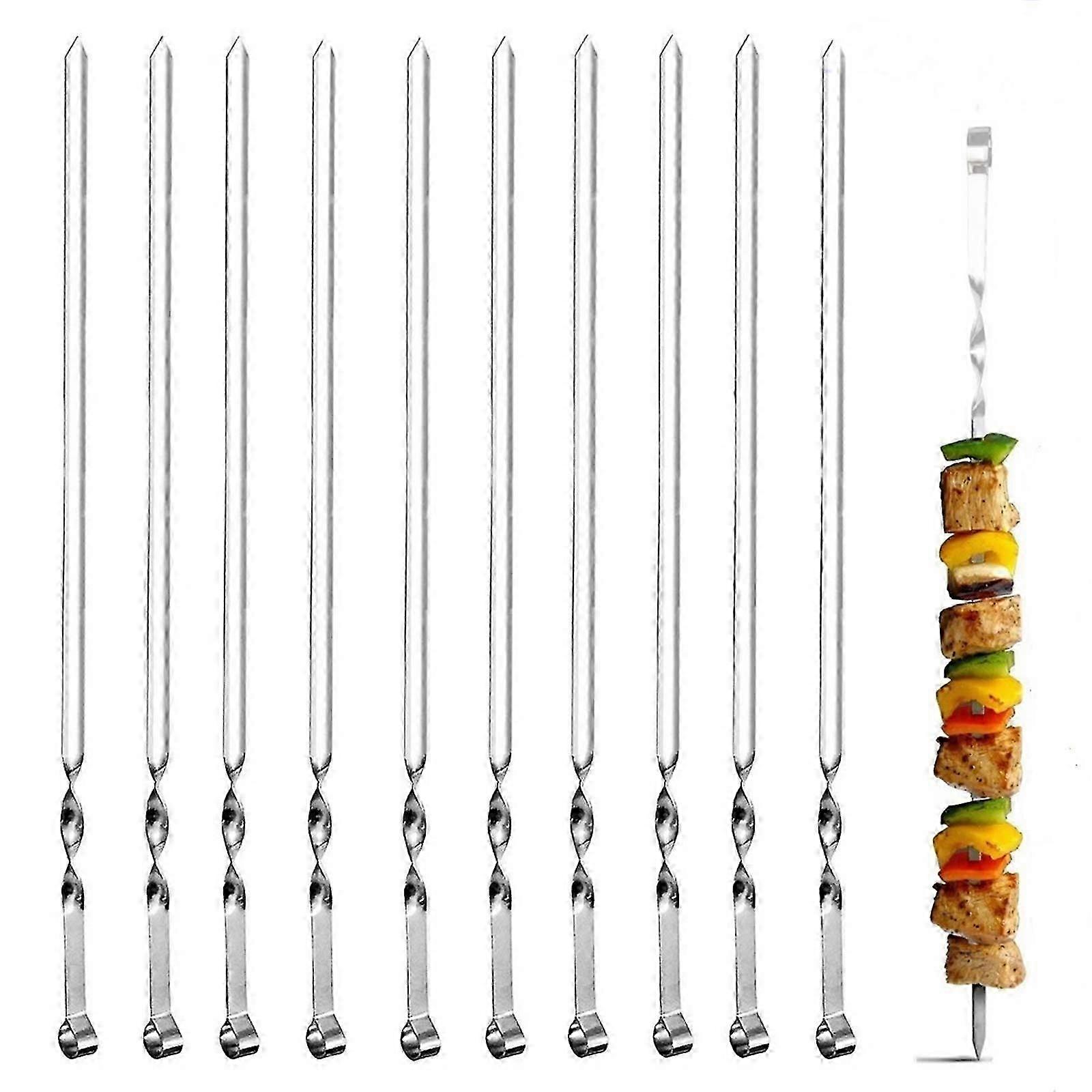 Barbacoa 10 pieces of inoxidizable acetate, asar, barbacoa pallets, 38cm