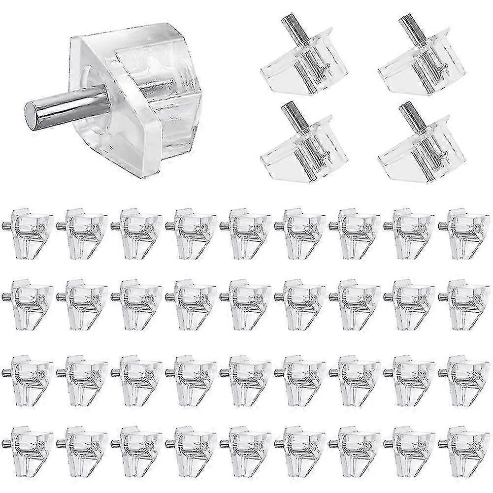 20 Pieces 3mm Shelf Pins - Clear Support Pegs for Cabinet Shelf - Holder Pegs for Shelf Support