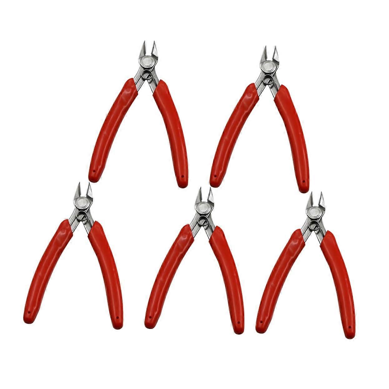 5St Kabelzange 5-Piece Multi-Function Cable Pliers Set For Electrical Work Push-Button Lock Diagonal Cutting