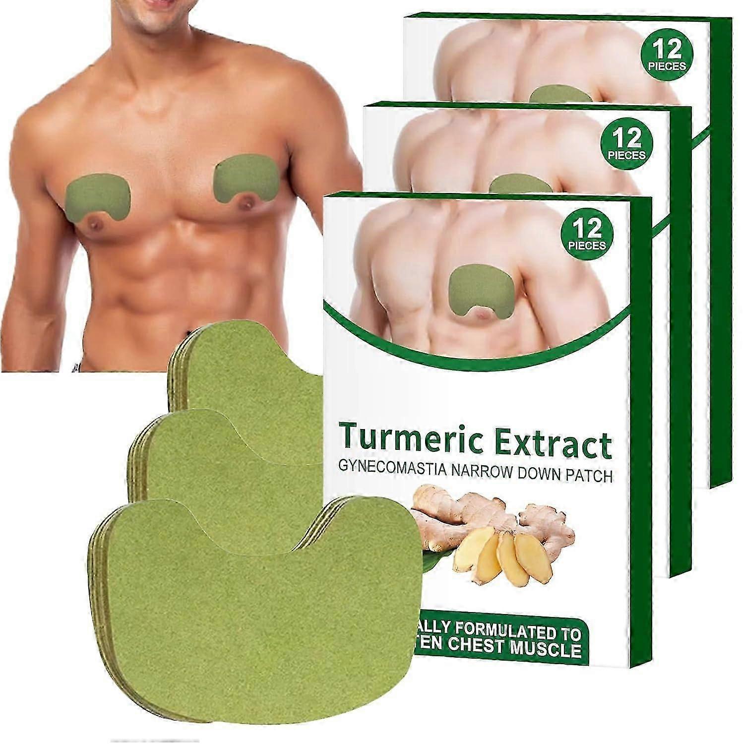 Gynecomastia Plasters for Men, Gynecomastia Reduction Cellulite Plasters Firming Chest Muscles, Natural Gynecomastia Cellulite Melting Plasters