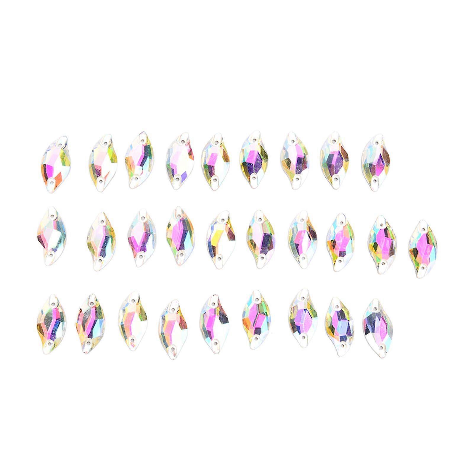 2025 Latest Model  28pcs Flatback Rhinestones Exquisite Decorative Plastic