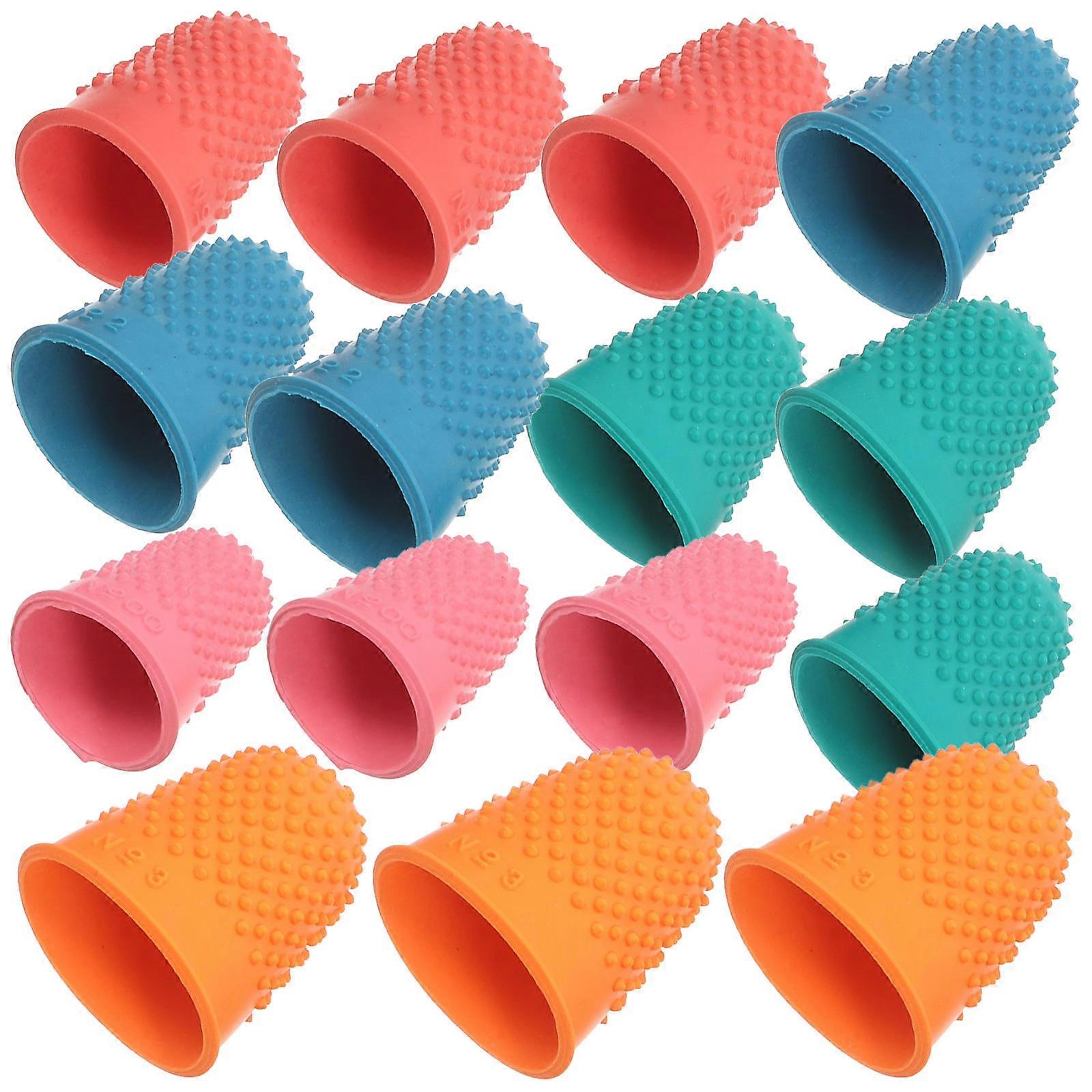 Rubber Finger Grips Reusable Thimble Protector Covers for Money Counting, Writing, Crafts, Sports, and Gaming – Ergonomic Design for Natural Movement