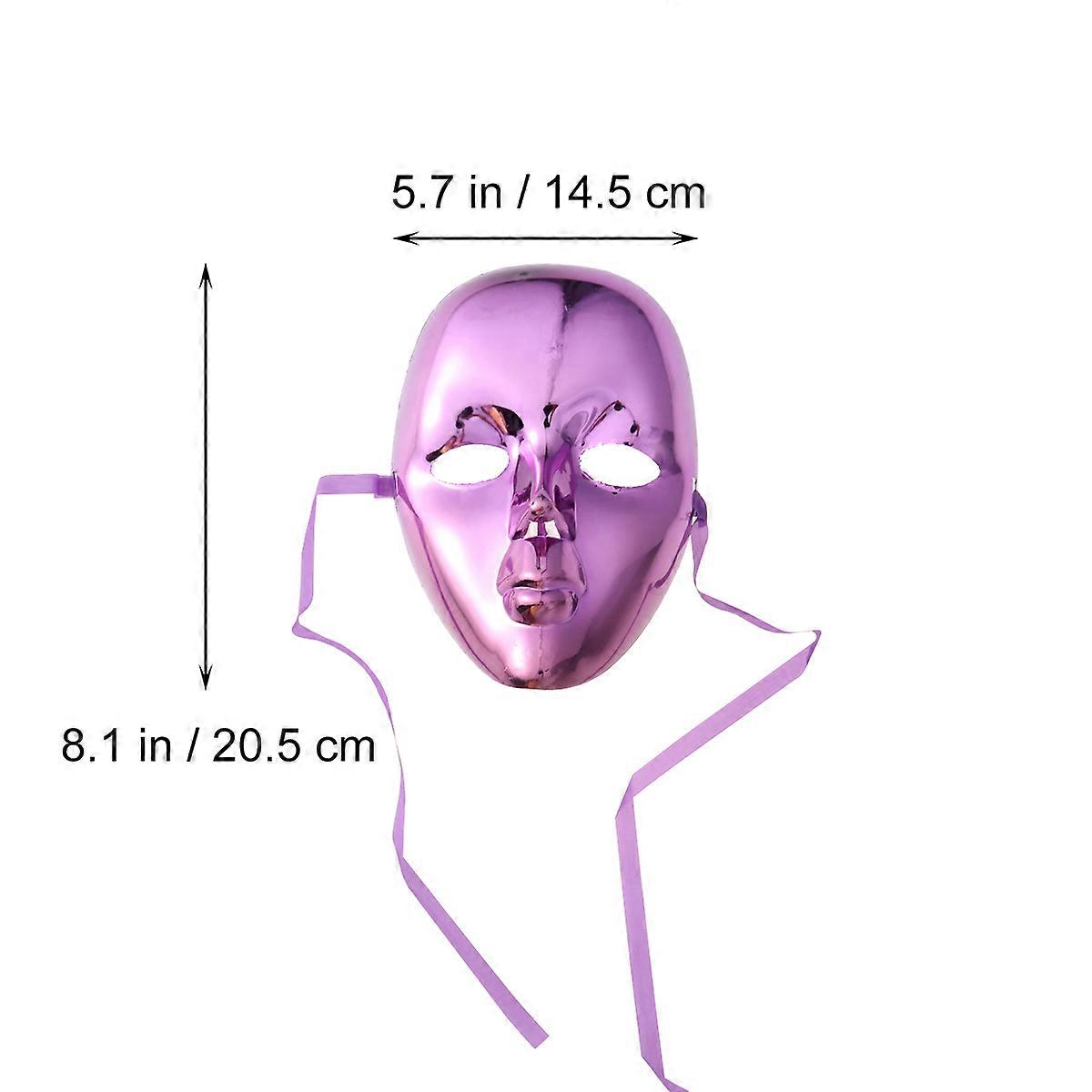 Mask For Masquerade Full Face Masquerade Mask Performance Props Purple 20.50x14.50x6.00cm 1Set