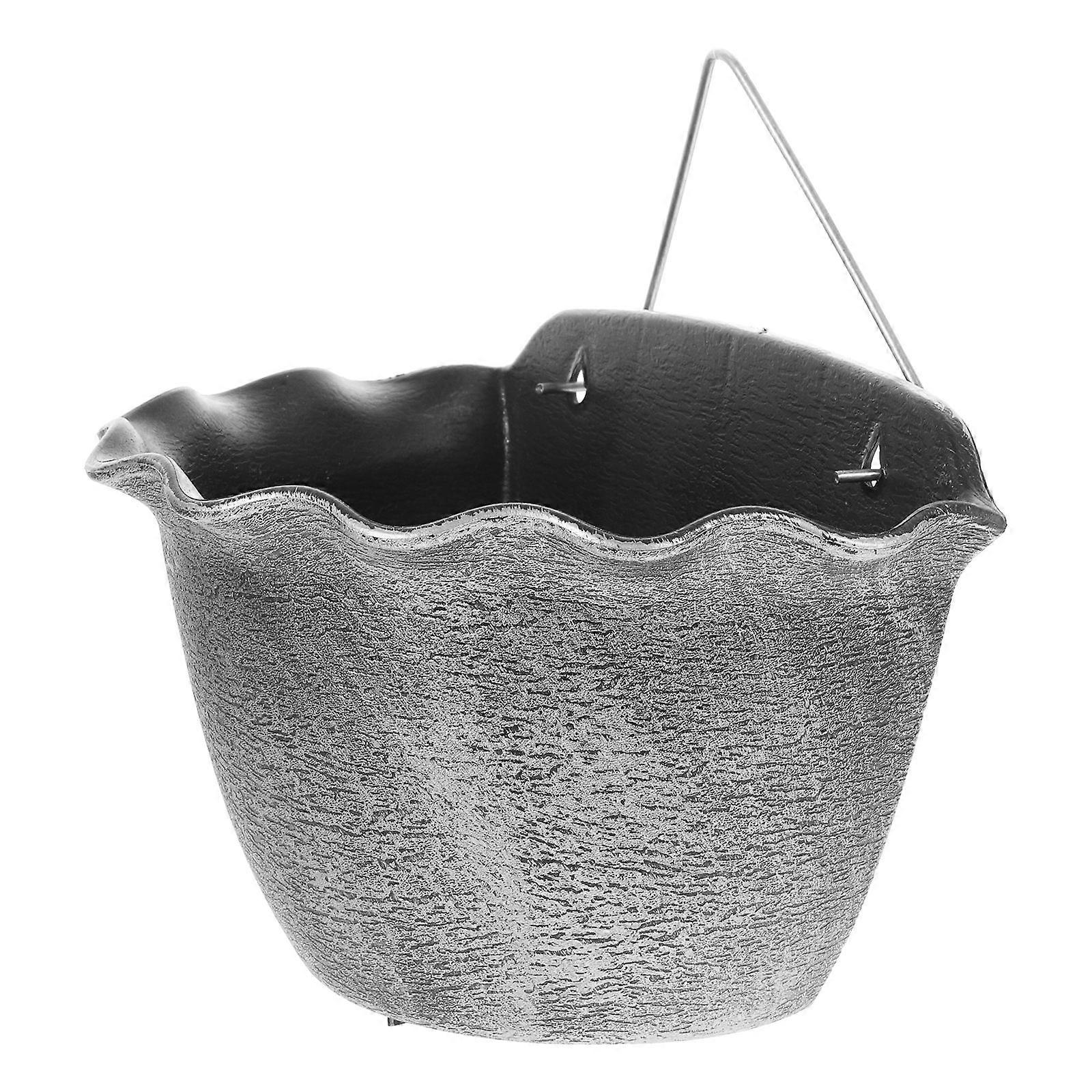 Vintage Style Hanging Wall Planter Set – Decorative Flower Pot for Garden, Balcony or Indoor Wall Mounting with Versatile Display Options