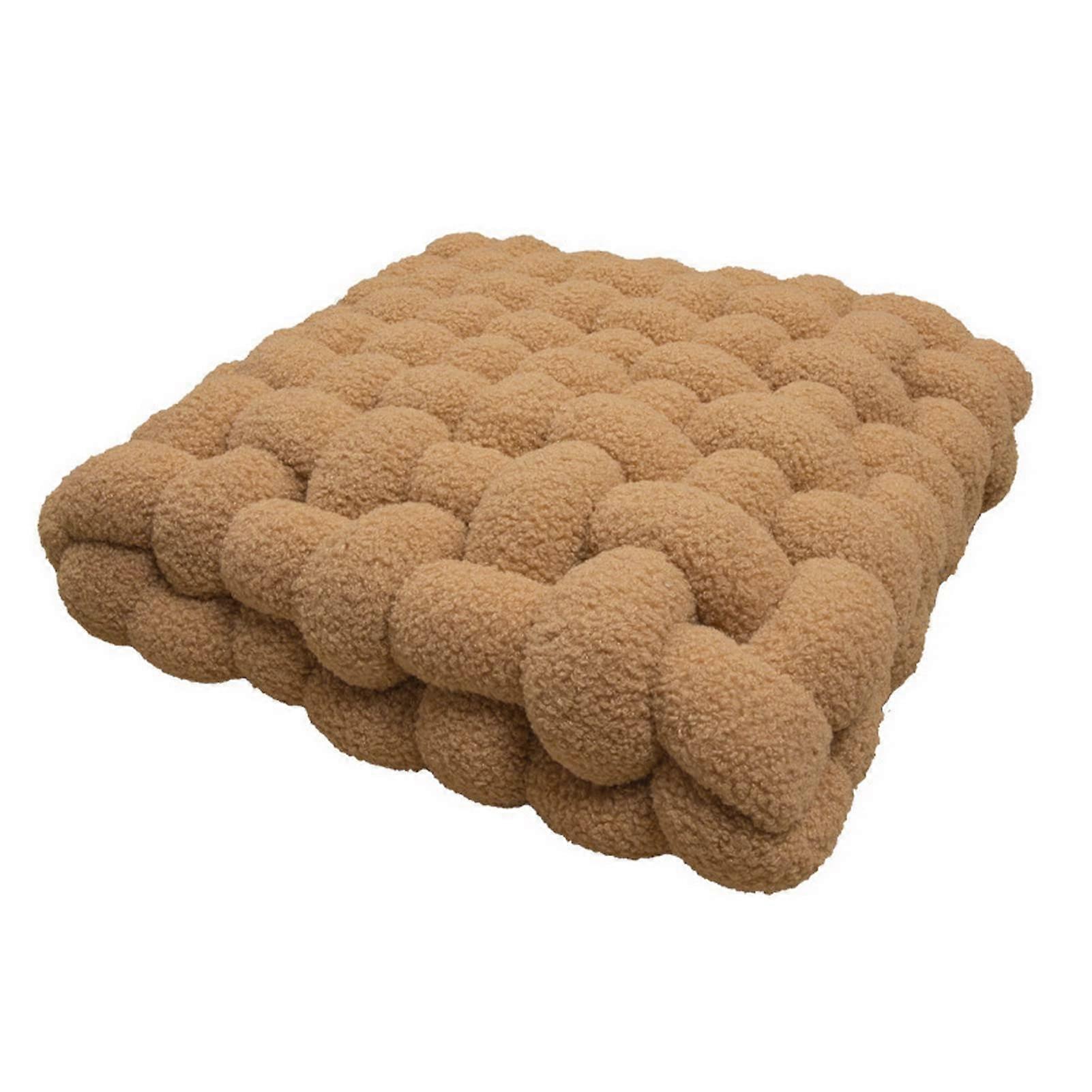 Pillow Cushion Woven Square Pillow Pillow Elastic Bedroom Accessories Khaki
