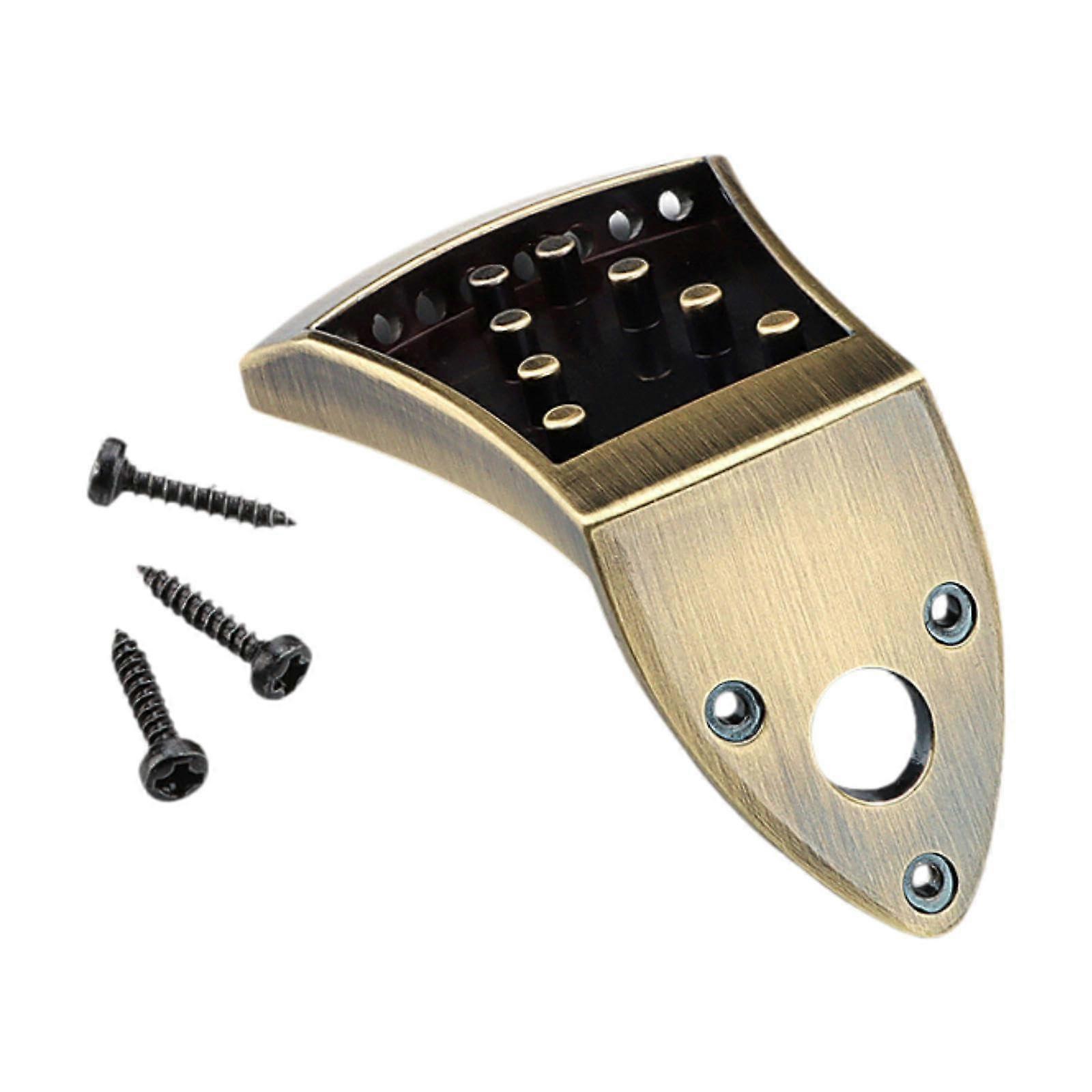 Triangular Mandolin Tailpiece, Mandolin Part, Stable Replacement for 8 String Mandolin Guitar Musical Instrument Parts