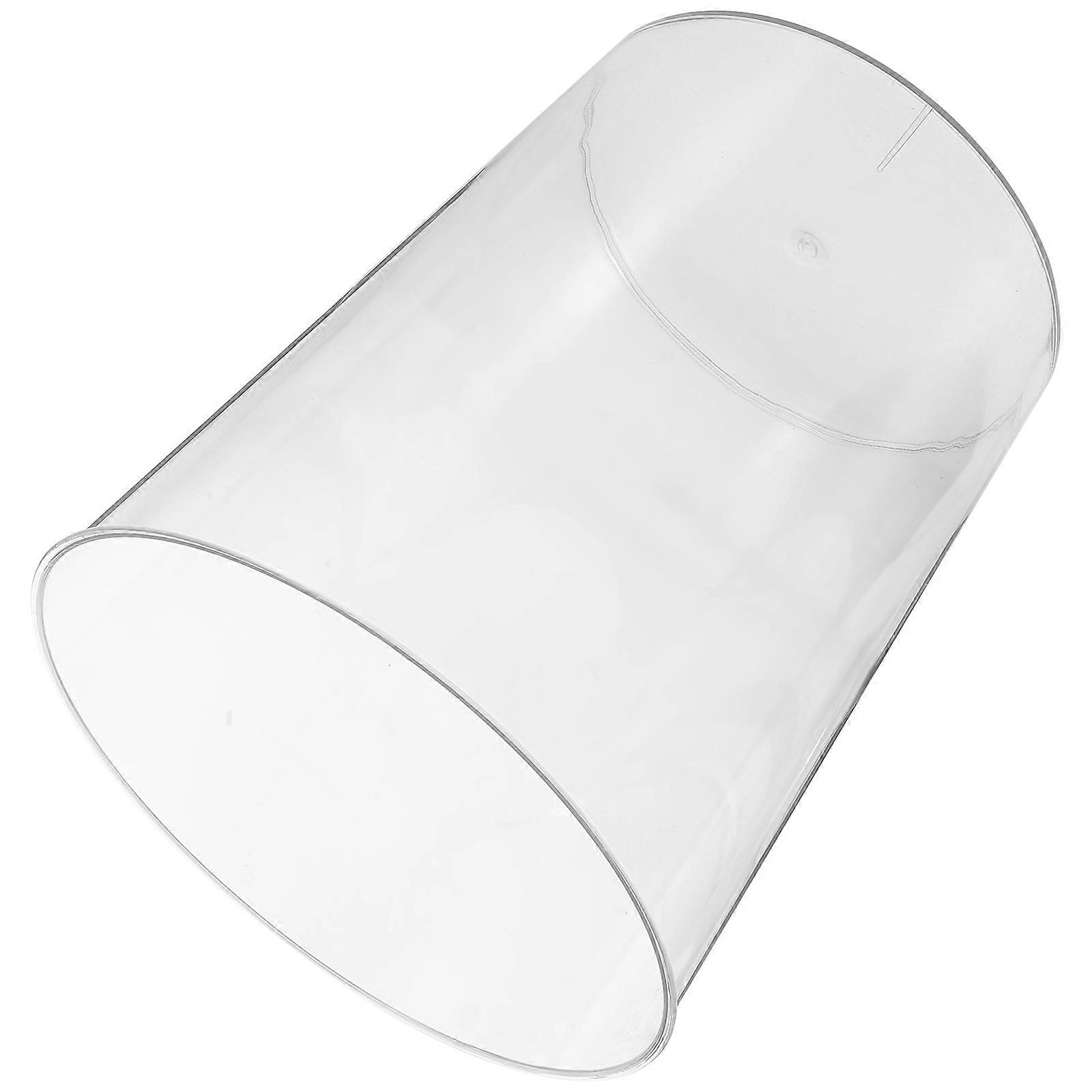 Modern Style Wastepaper Bucket Household Garbage Bin Office Trash Can for Storage Use Transparent