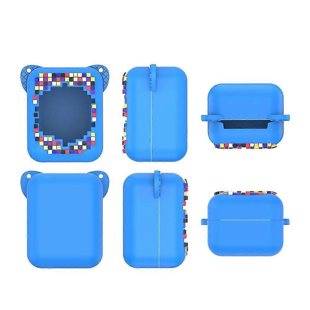 Silicone Case Shockproof Interactive Toy Digital Lanyard Blue Compatible with Bitzee Pet Game Accessories